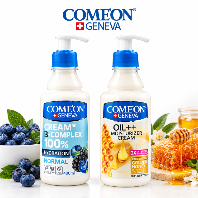 کرم مرطوبکننده کامان مدل B-Complex و عسل طلایی